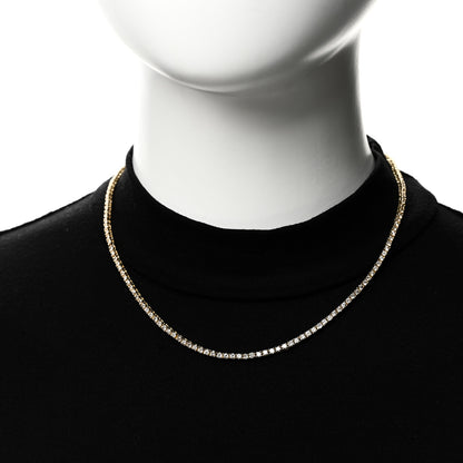 Parker & West by FASHIONPHILE 18K Yellow Gold Diamond 5.01ctw Tennis Necklace 2 of 5