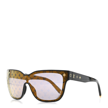 Louis Vuitton Acetate Square Cat Eye Sunglasses Z2078U Black 1 of 8