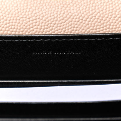 Saint Laurent Grain De Poudre Monogram Cassandra Clasp Bag Latte 7 of 10