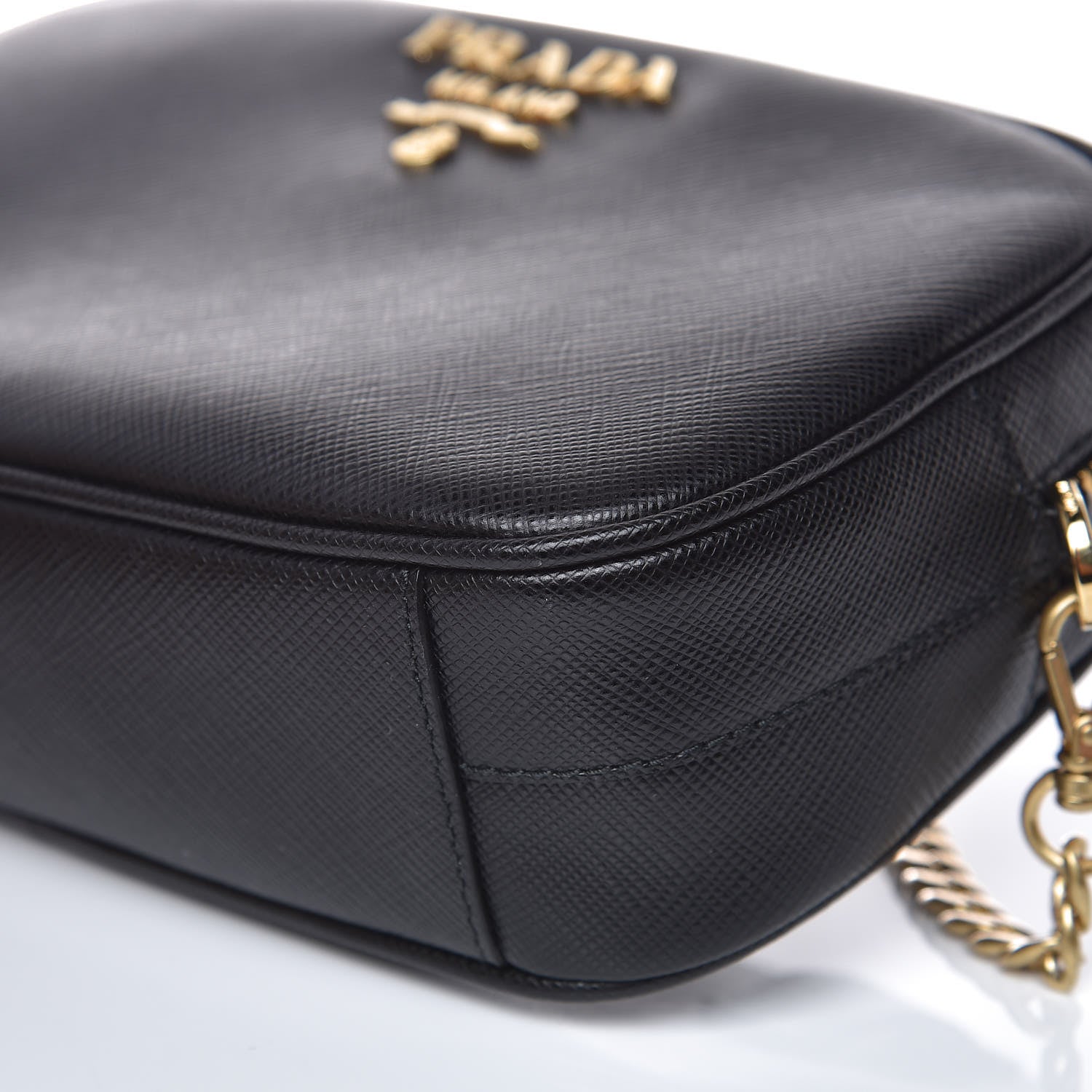 Prada Saffiano Belt Bag Black 9 of 9