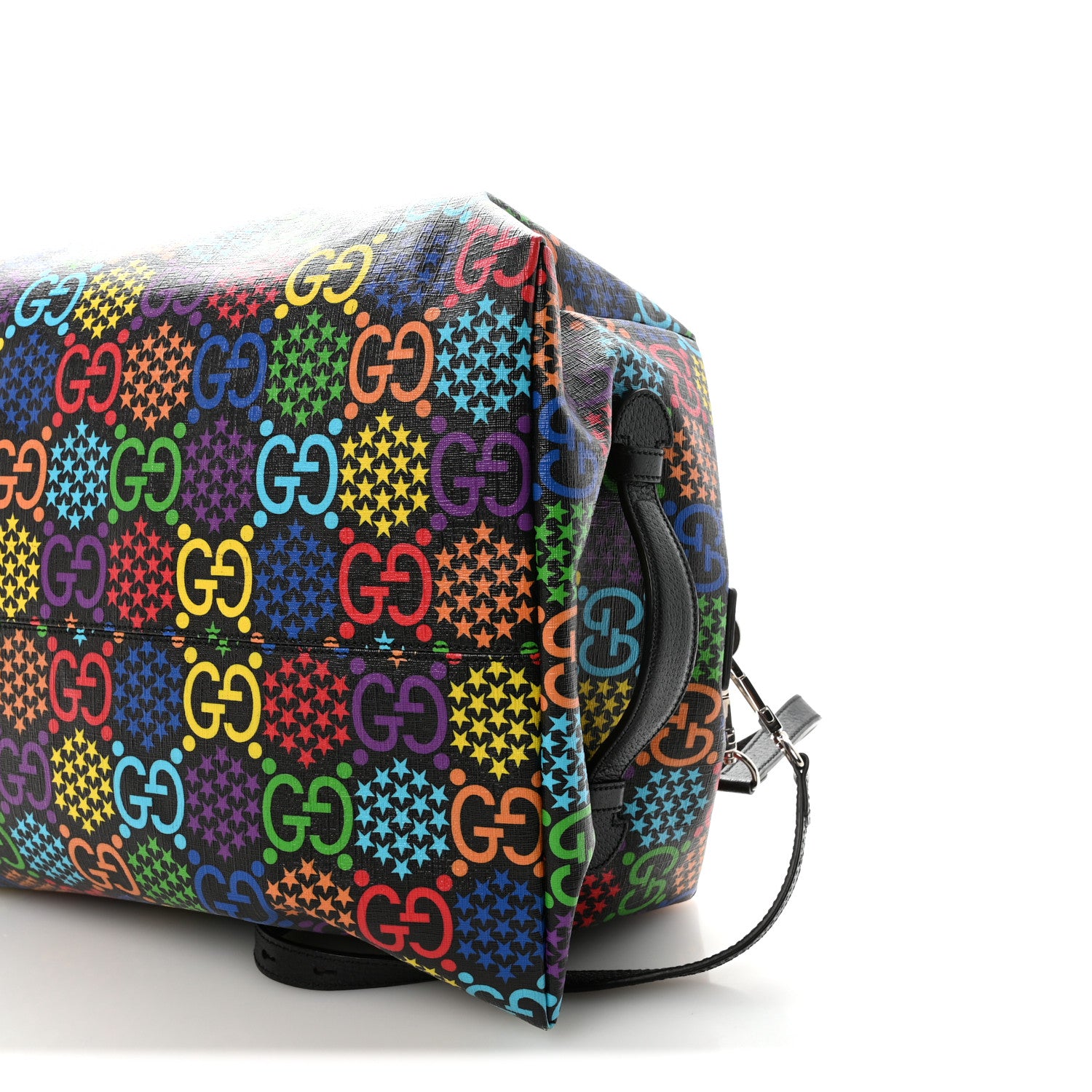 Gucci GG Supreme Monogram Psychedelic Duffle Backpack Black Multicolor 9 of 10