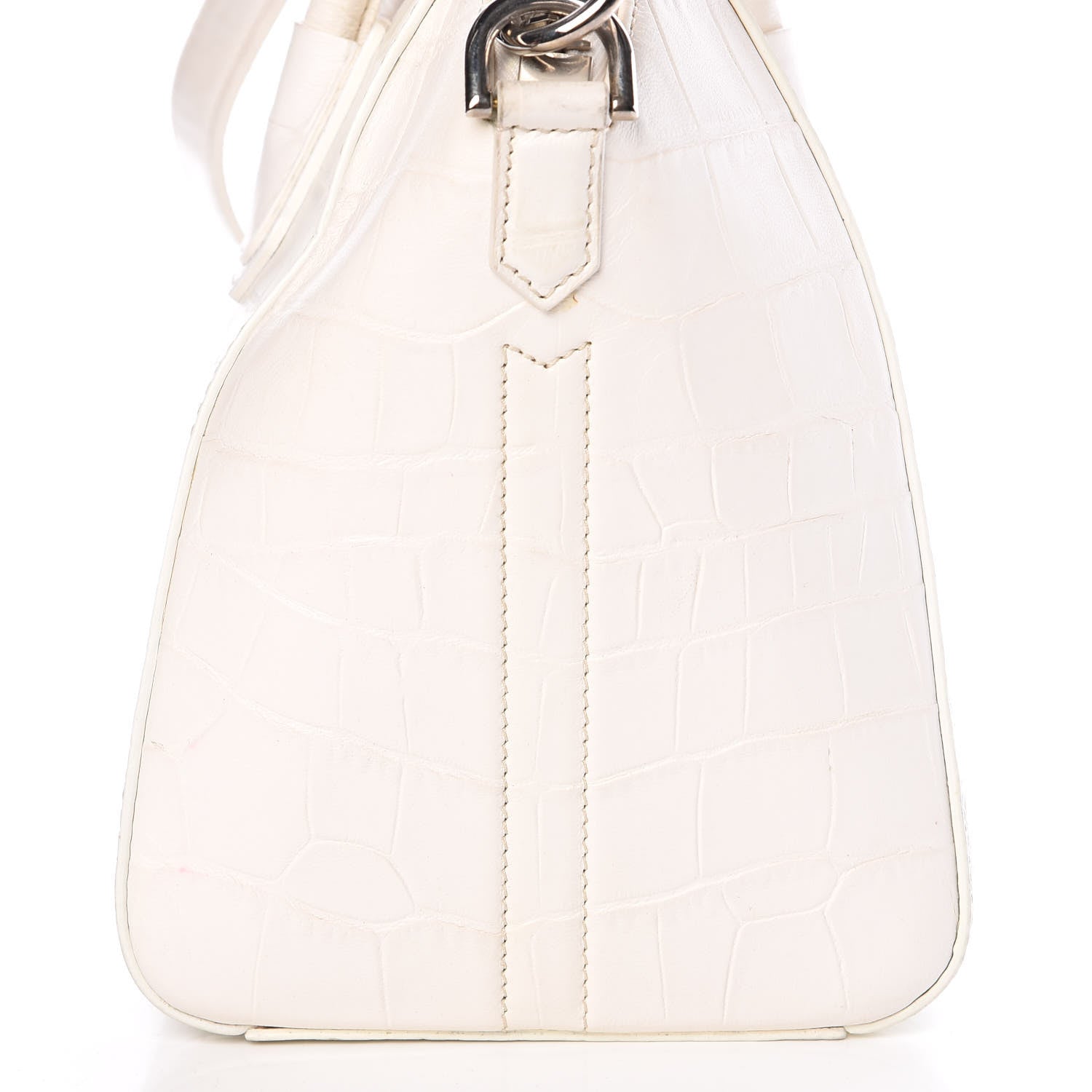 Givenchy Calfskin Crocodile Embossed Small Antigona White 11 of 26