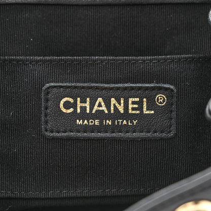Chanel Lambskin Quilted Small Duma Drawstring Backpack Black 7 of 12