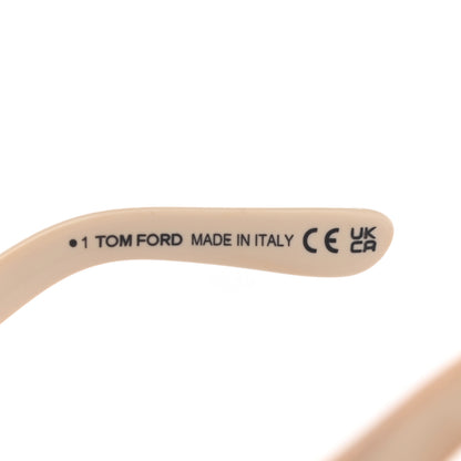 Tom Ford Acetate Alistair Cat Eye Sunglasses TF524 Black Beige 6 of 9