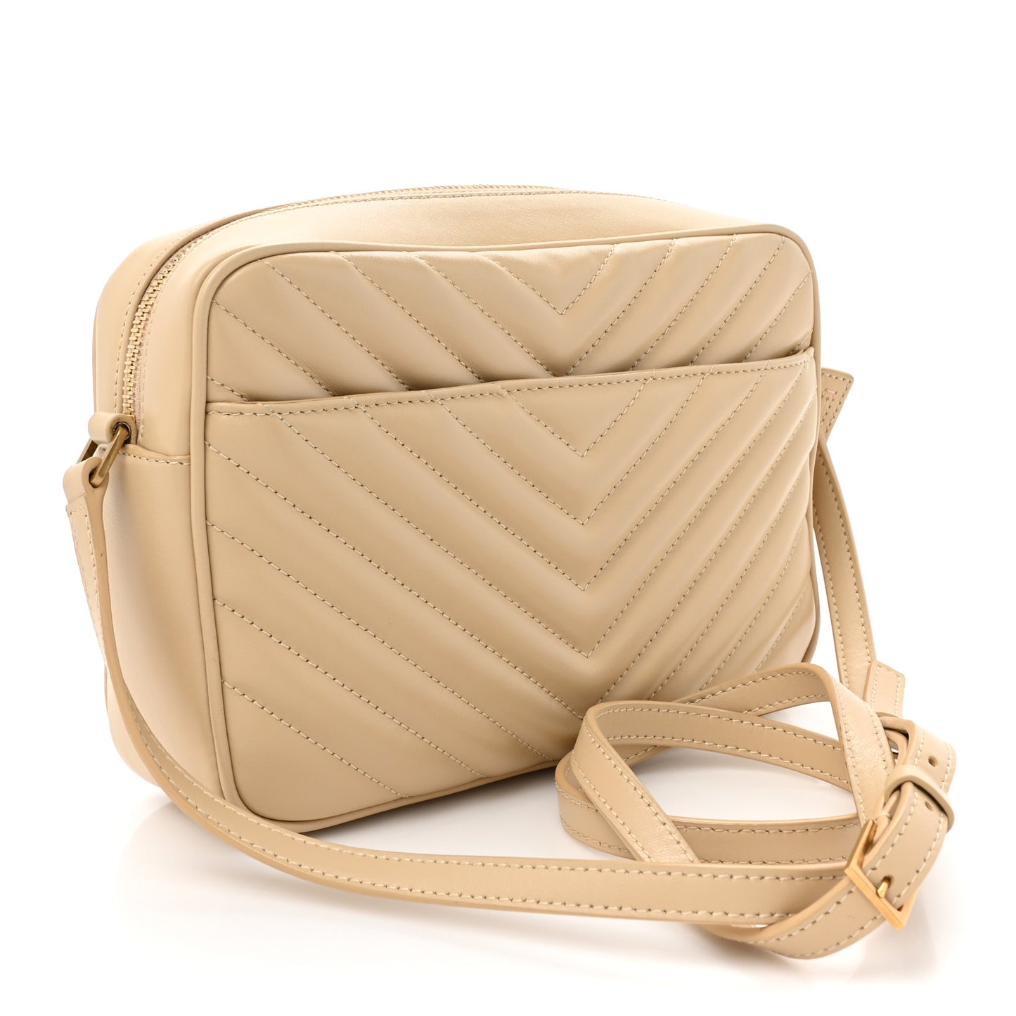 Calfskin Matelasse Monogram Lou Camera Bag Avorio