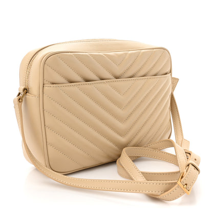 Saint Laurent Calfskin Matelasse Monogram Lou Camera Bag Avorio 3 of 15