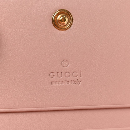 Gucci Calfskin GG Matelasse Card Case Wallet Perfect Pink 6 of 6