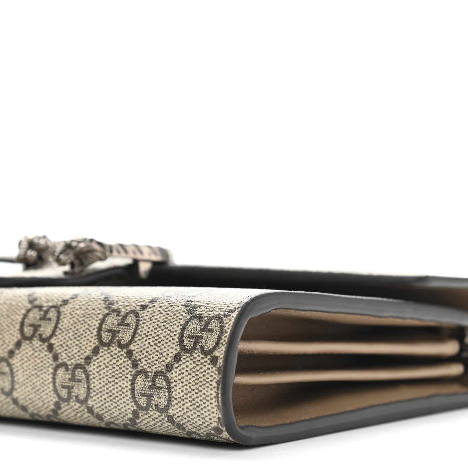 Gucci GG Supreme Monogram Mini Dionysus Chain Wallet Beige Taupe 10 of 11