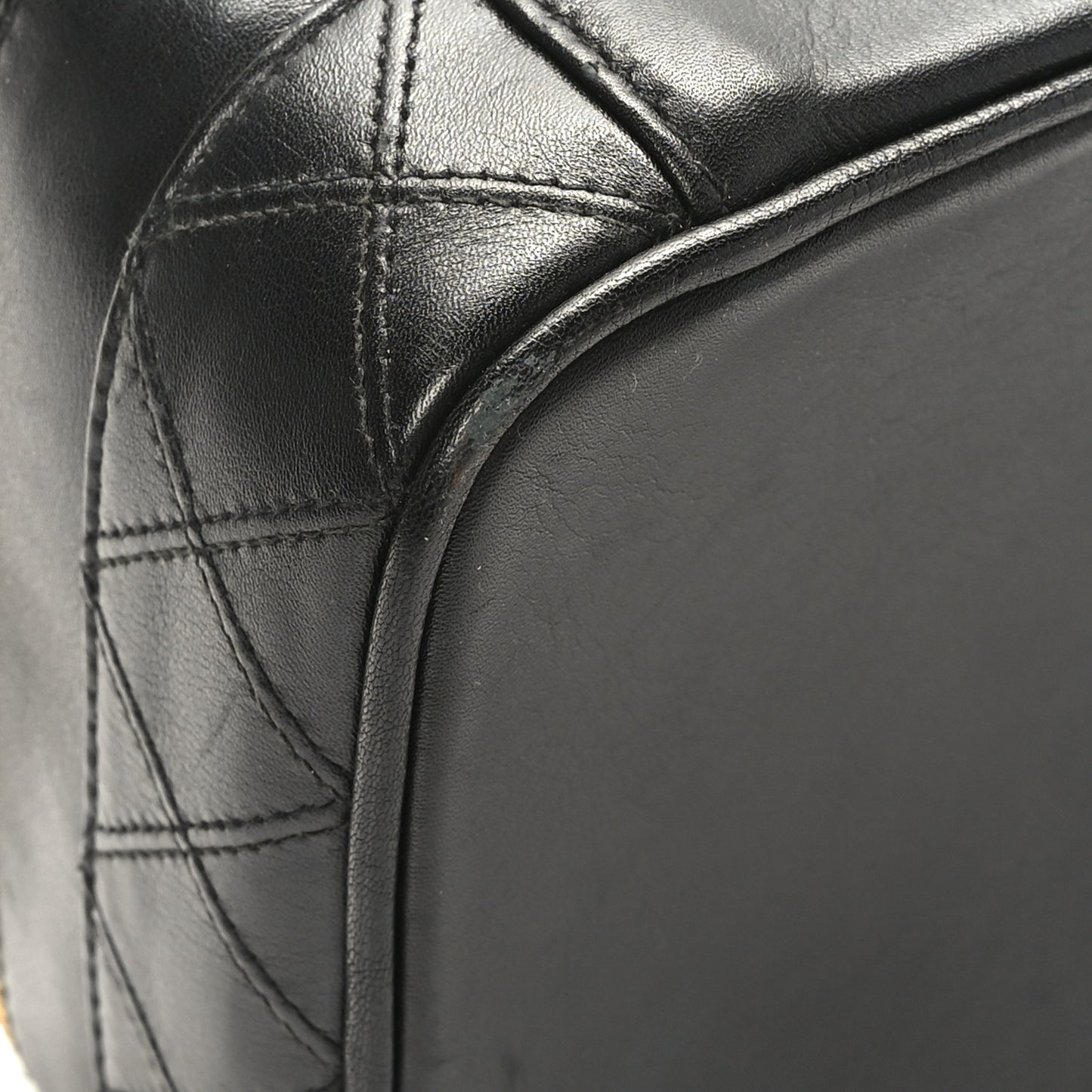 Lambskin Vanity Cosmetic Case Black
