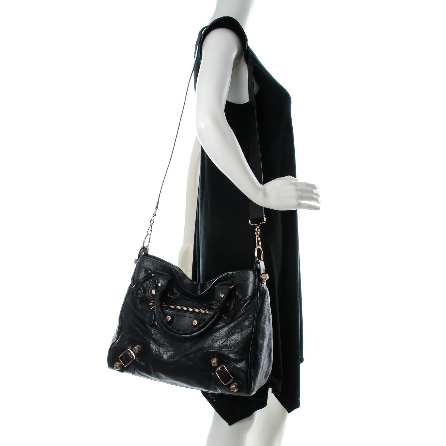 Balenciaga Agneau Giant 21 Rose Gold Hardware Velo Black 2 of 7