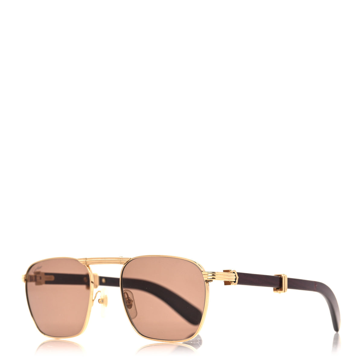 Wood Première Square Sunglasses Gold