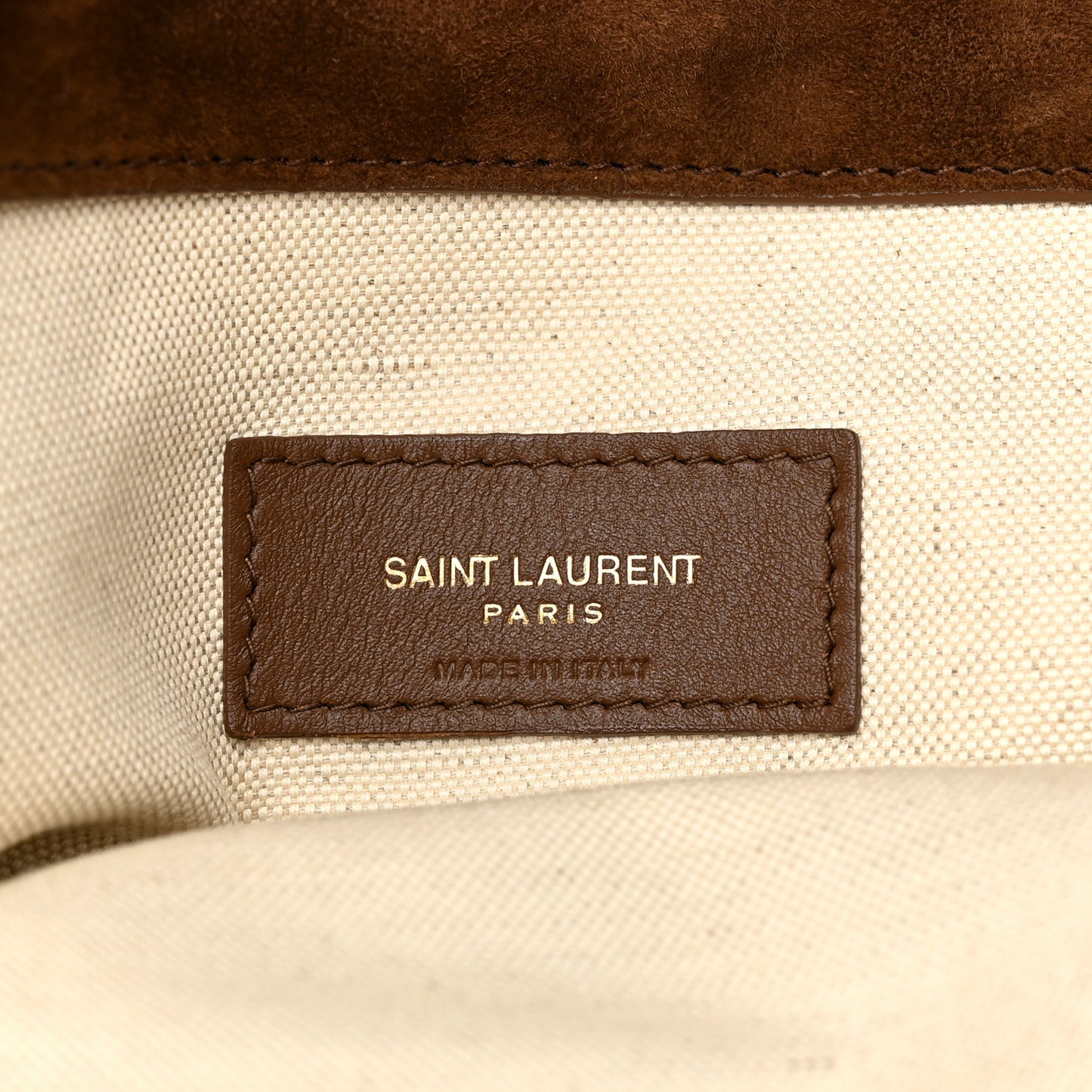 Suede Shearling Patchwork Monogram Giant Jamie Brown Beige