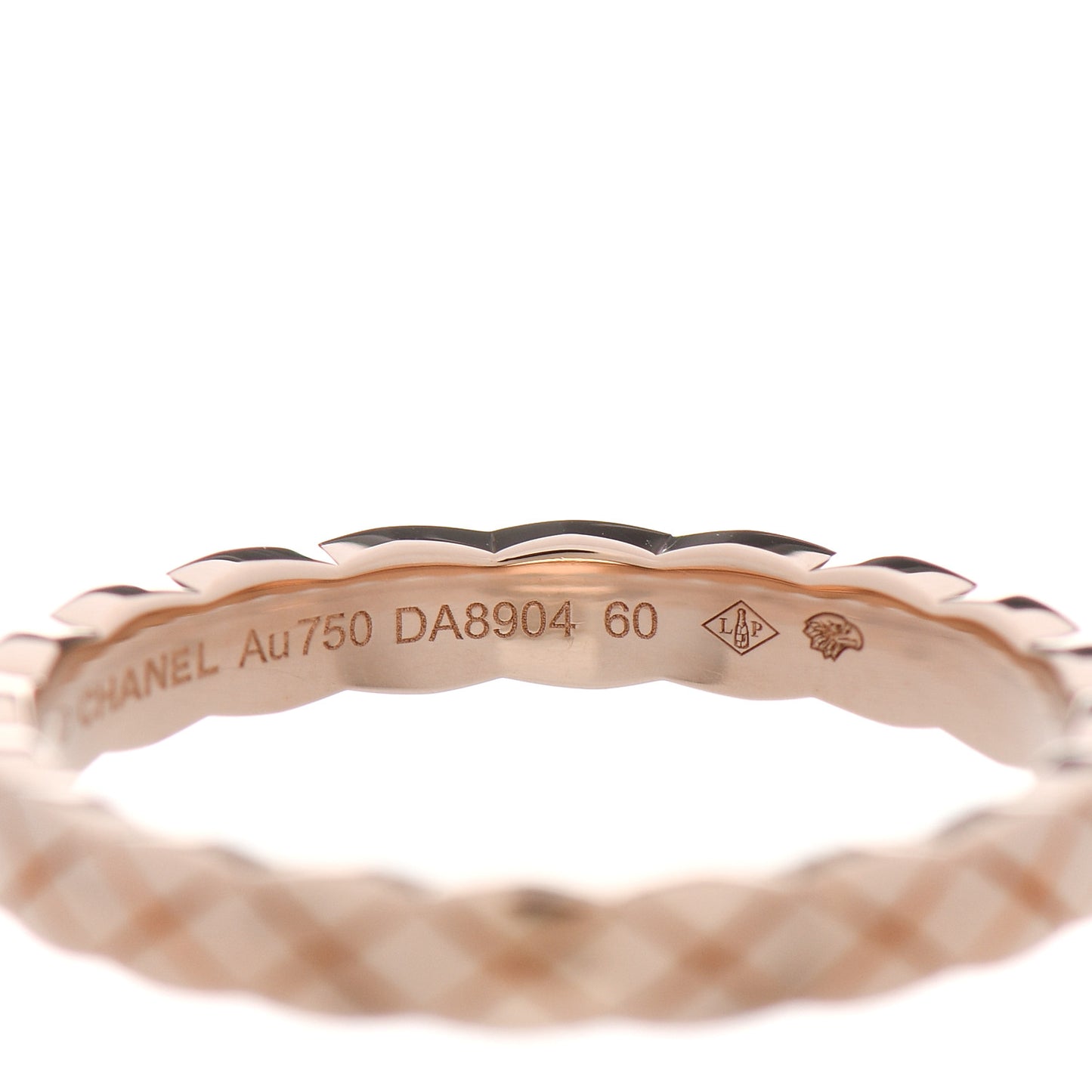 18K Beige Gold Mini Coco Crush Ring 60 9