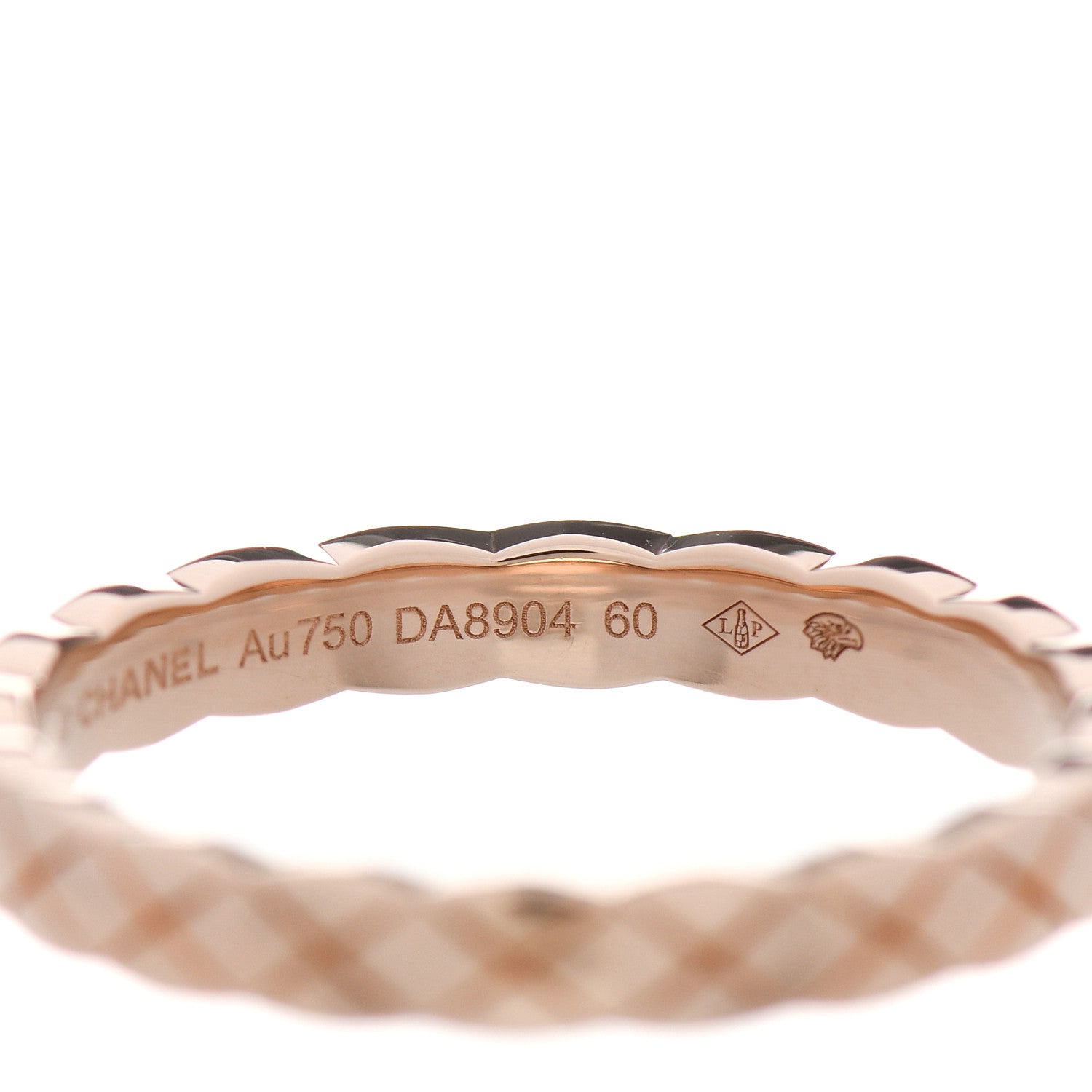 Chanel 18K Beige Gold Mini Coco Crush Ring 60 9 4 of 5