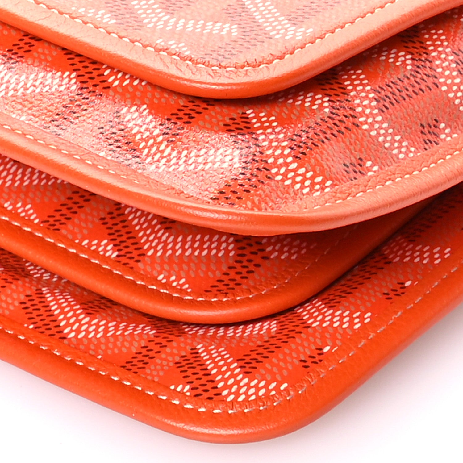 Goyard Goyardine Plumet Wallet Clutch Orange 10 of 10