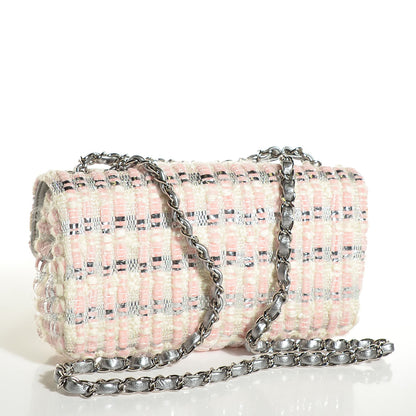 Chanel Boucle Small Single Flap Pink 3 of 9