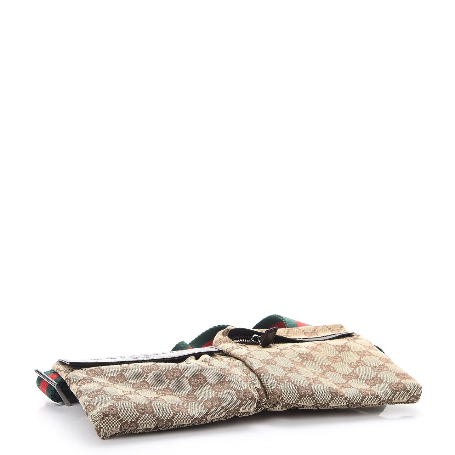 Monogram Web Belt Bag Dark Brown