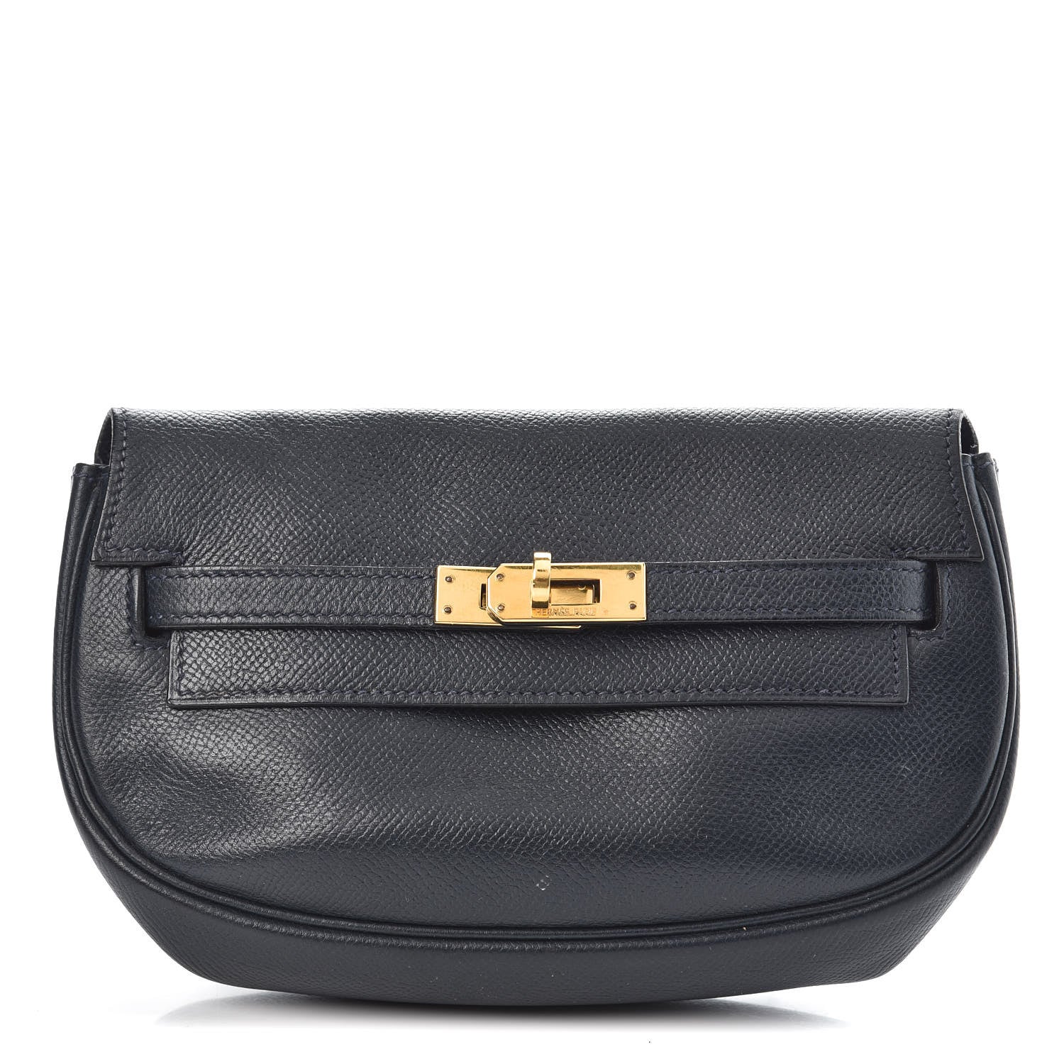 Hermes Courchevel Kelly Pochette Belt Bag Bleu Marine 1 of 11