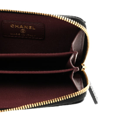 Chanel Caviar Quilted Zip Coin Purse Black 5 of 8