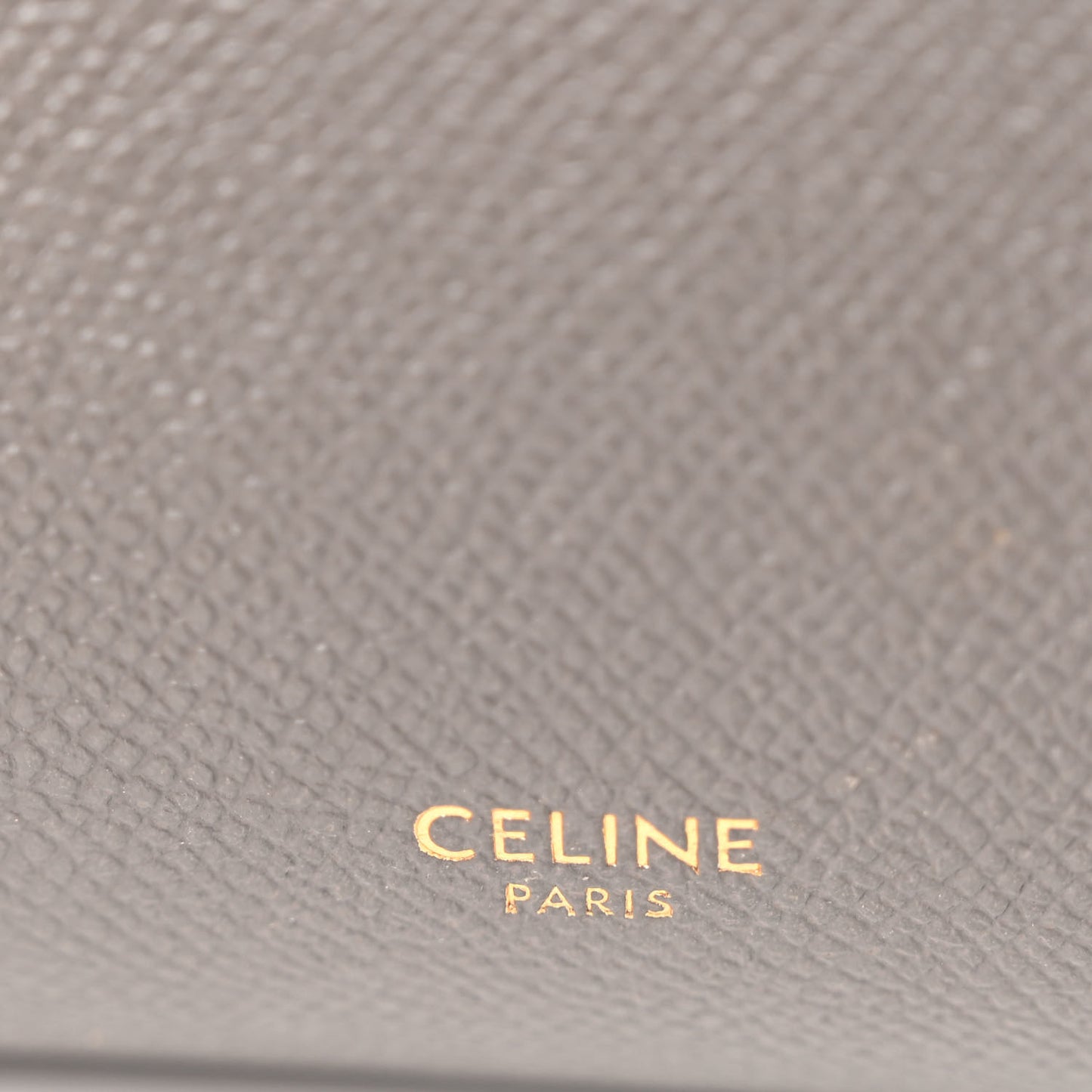 Grained Calfskin Micro Belt Bag Grey