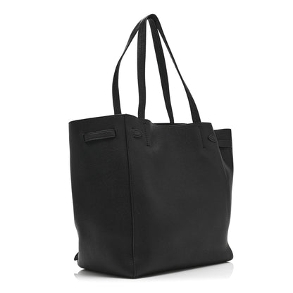 Celine Soft Grained Calfskin Small Belt Cabas Phantom Black 3 of 10