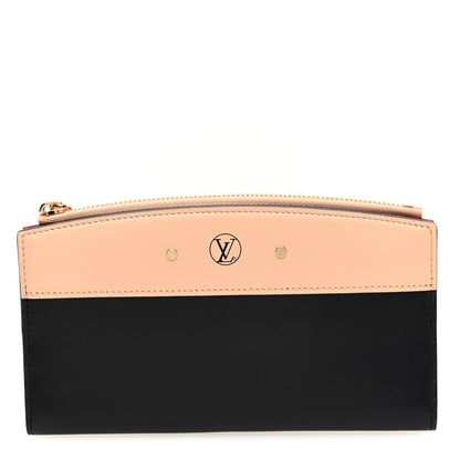 Louis Vuitton Calfskin City Steamer Wallet Black Creme Bourgogne 1 of 6