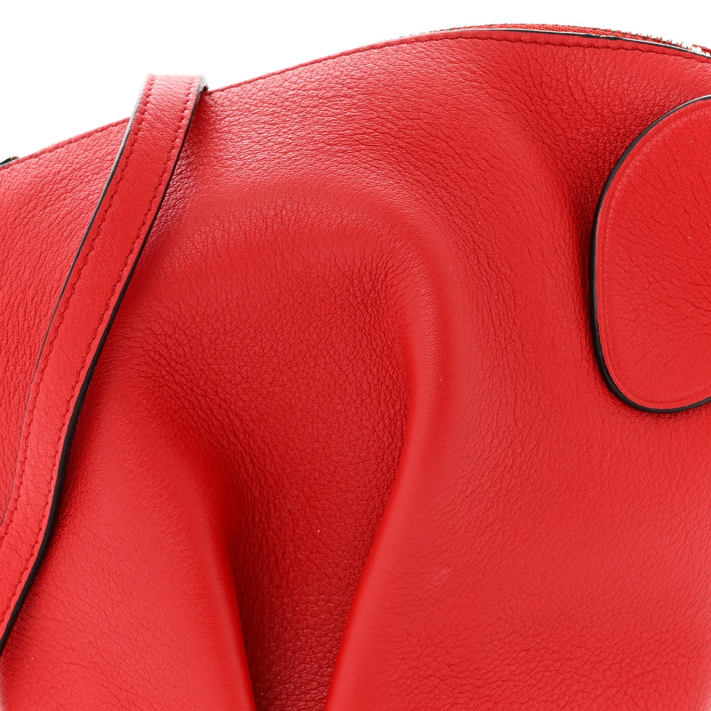 Calfskin Mini Elephant Crossbody Bag Scarlet Red