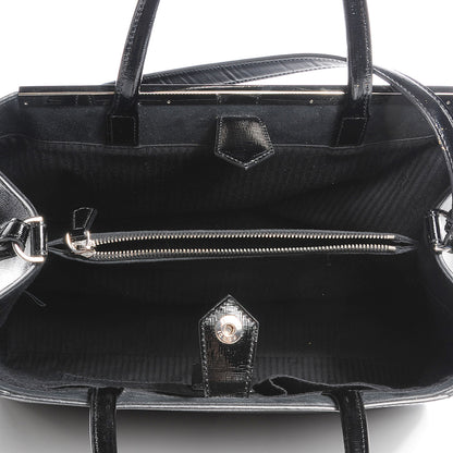 Fendi Patent Vitello Elite Regular 2Jours Tote Black 9 of 11