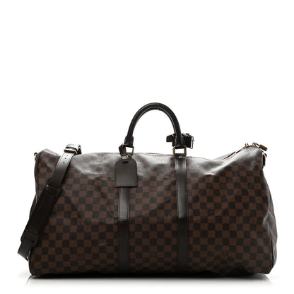 Louis Vuitton Damier Ebene Keepall Bandouliere 55 1 of 17