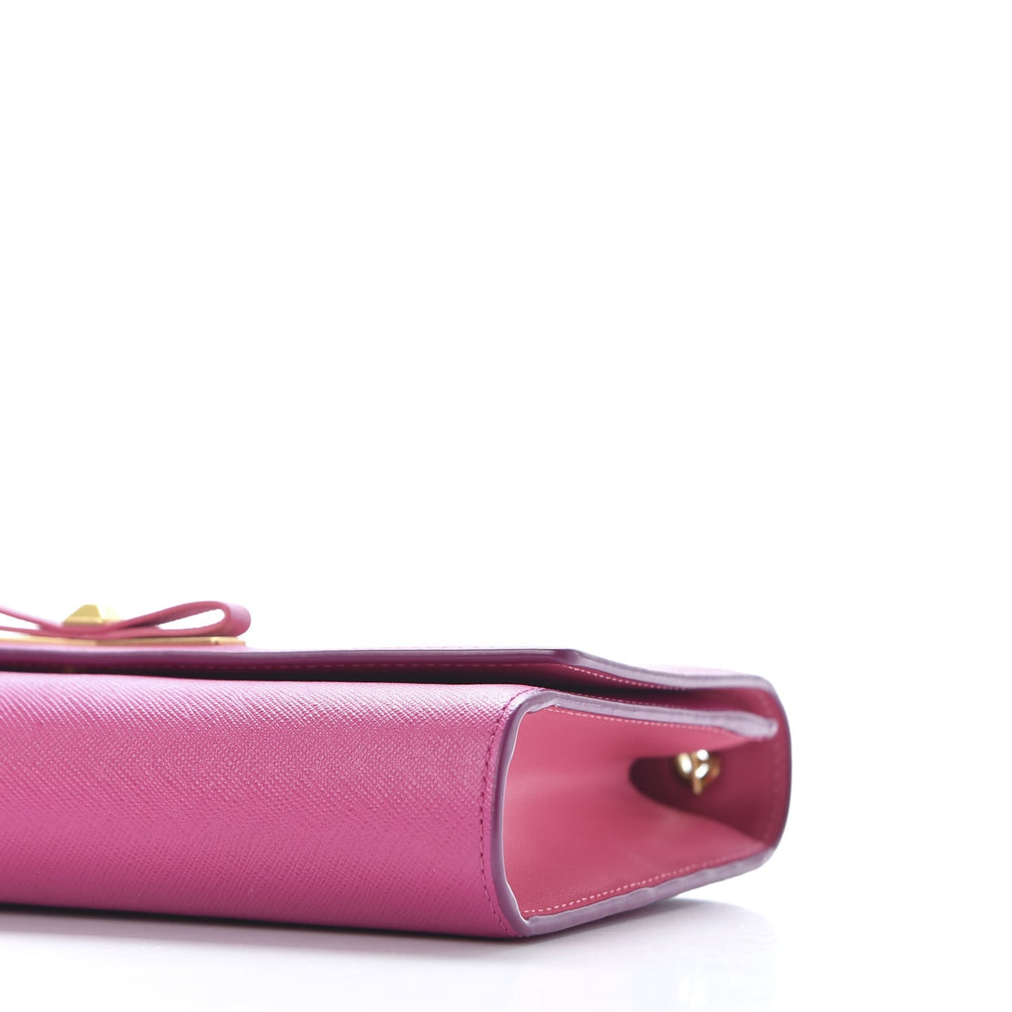 Saffiano Large Mina Chain Crossbody Pink