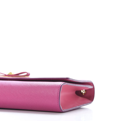 MCM Saffiano Large Mina Chain Crossbody Pink 8 of 9