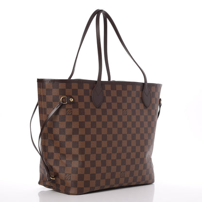 Louis Vuitton Damier Ebene Neo Neverfull MM Rose Ballerine 3 of 8
