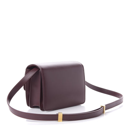 Celine Box Calfskin Small Classic Box Flap Bag Burgundy 3 of 11