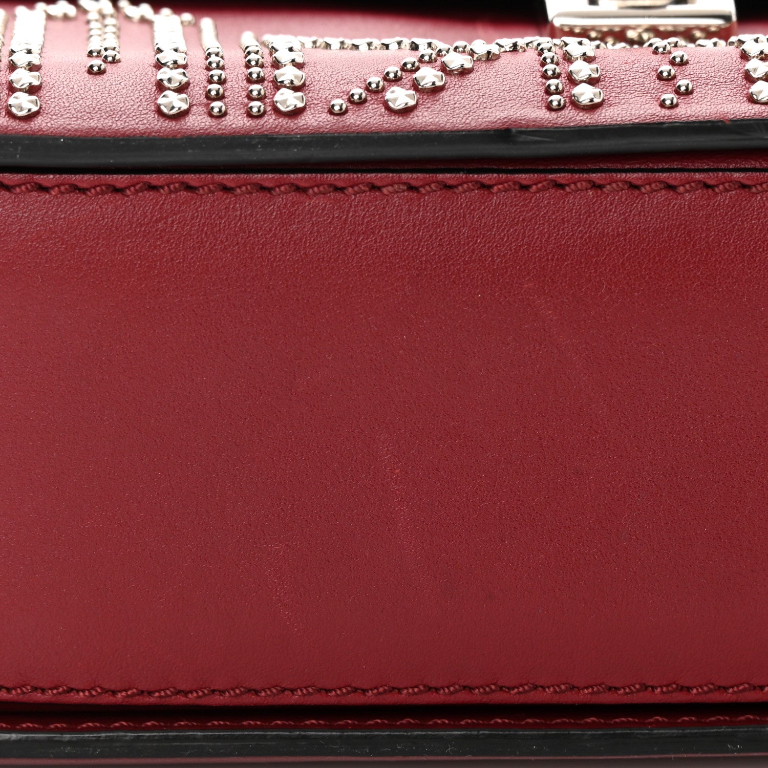 Valentino Garavani Vitello Loveblade Embellished Chain Flap Bag Rubino 15 of 16