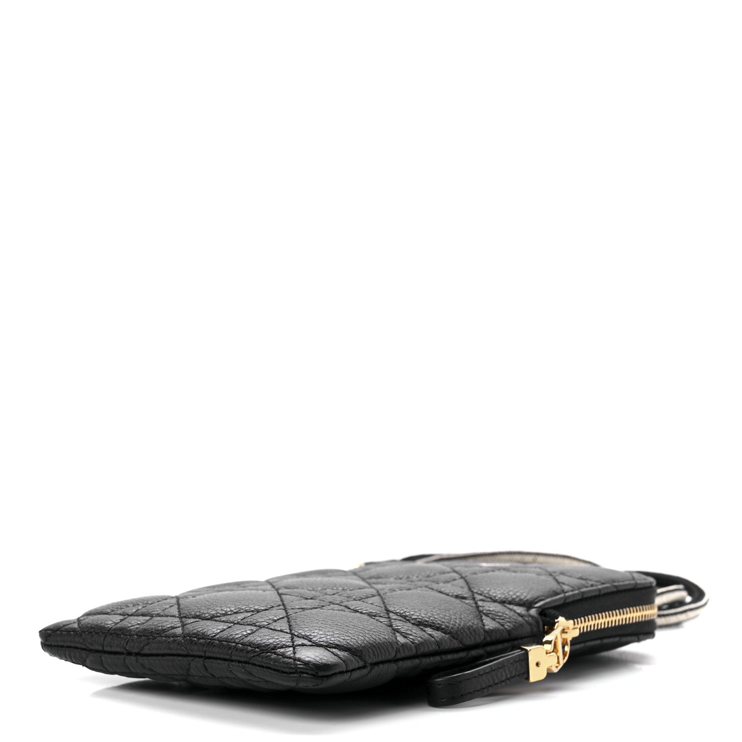Christian Dior Supple Calfskin Cannage Caro Multifunctional Pouch Black 12 of 15