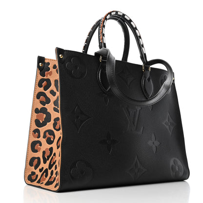 Louis Vuitton Empreinte Monogram Giant Wild At Heart Onthego MM Black 2 of 4