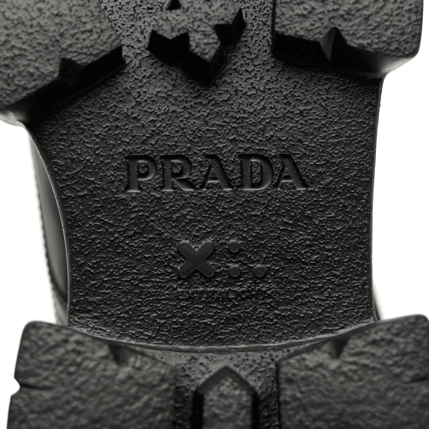 Prada Spazzolato Rois Re-Nylon Metal Triangle Logo Monolith Pouch Pocket 55mm Boots 38 Black 7 of 10