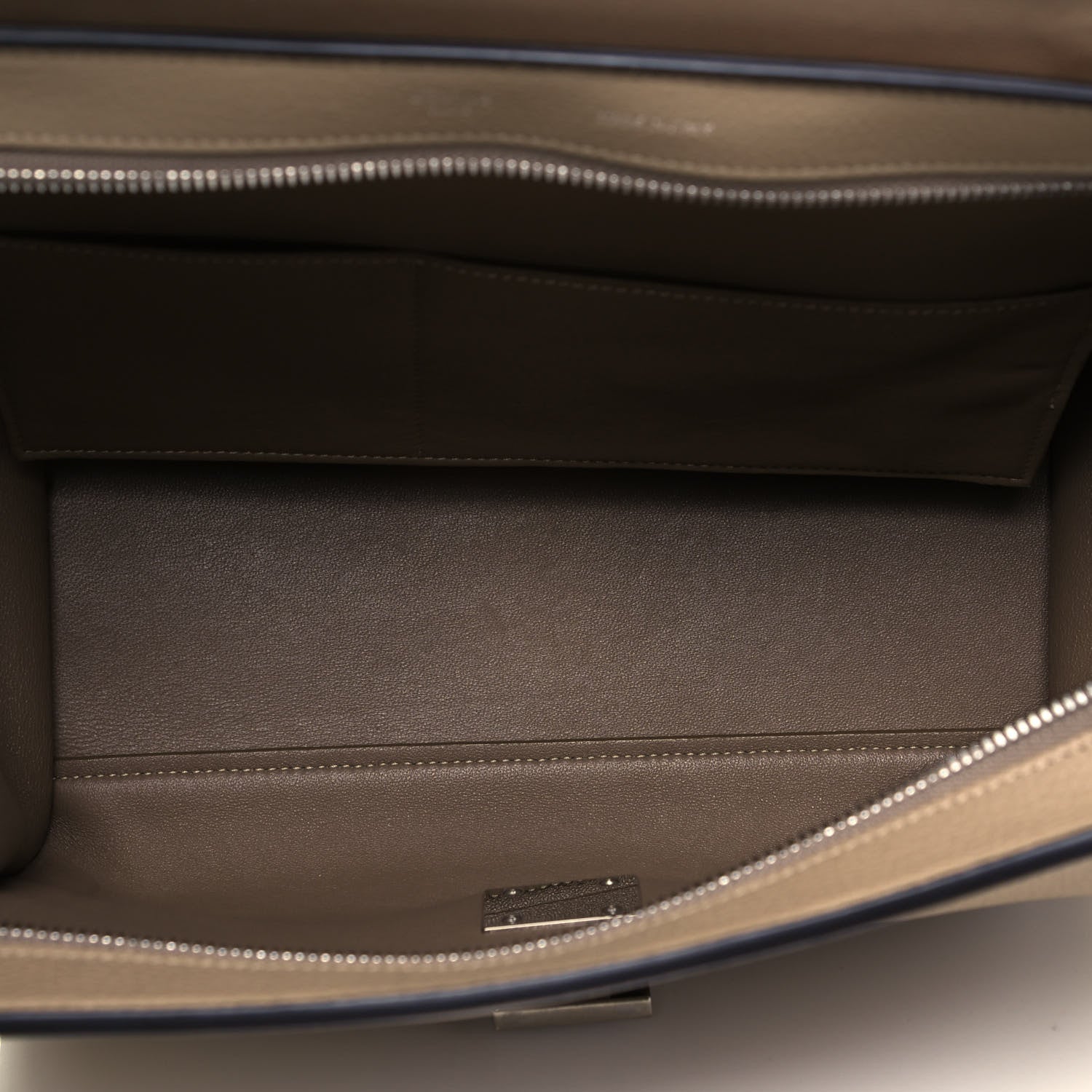 Celine Drummed Calfskin Suede Small Trapeze Dune 8 of 9
