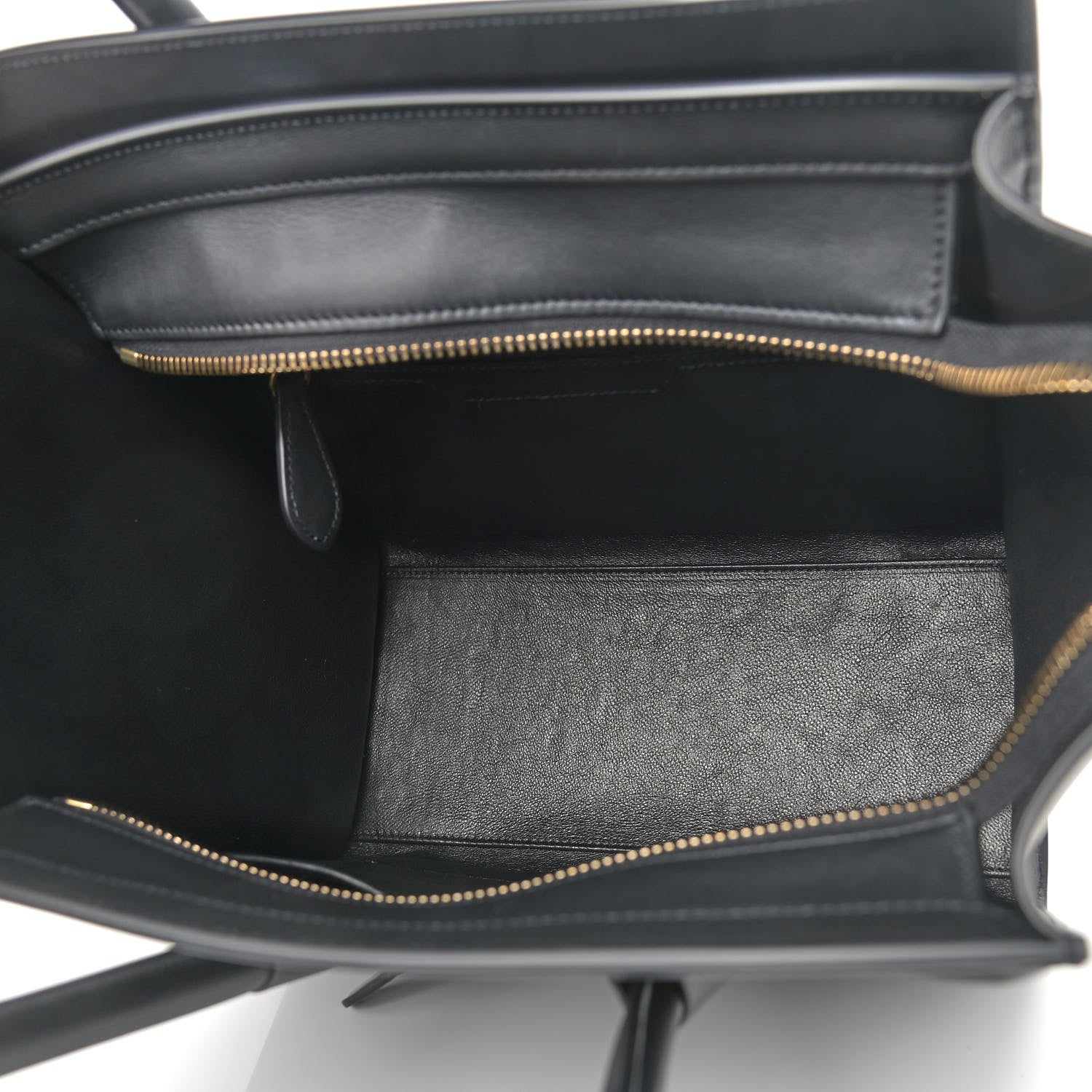 Celine Smooth Calfskin Micro Luggage Black 5 of 10