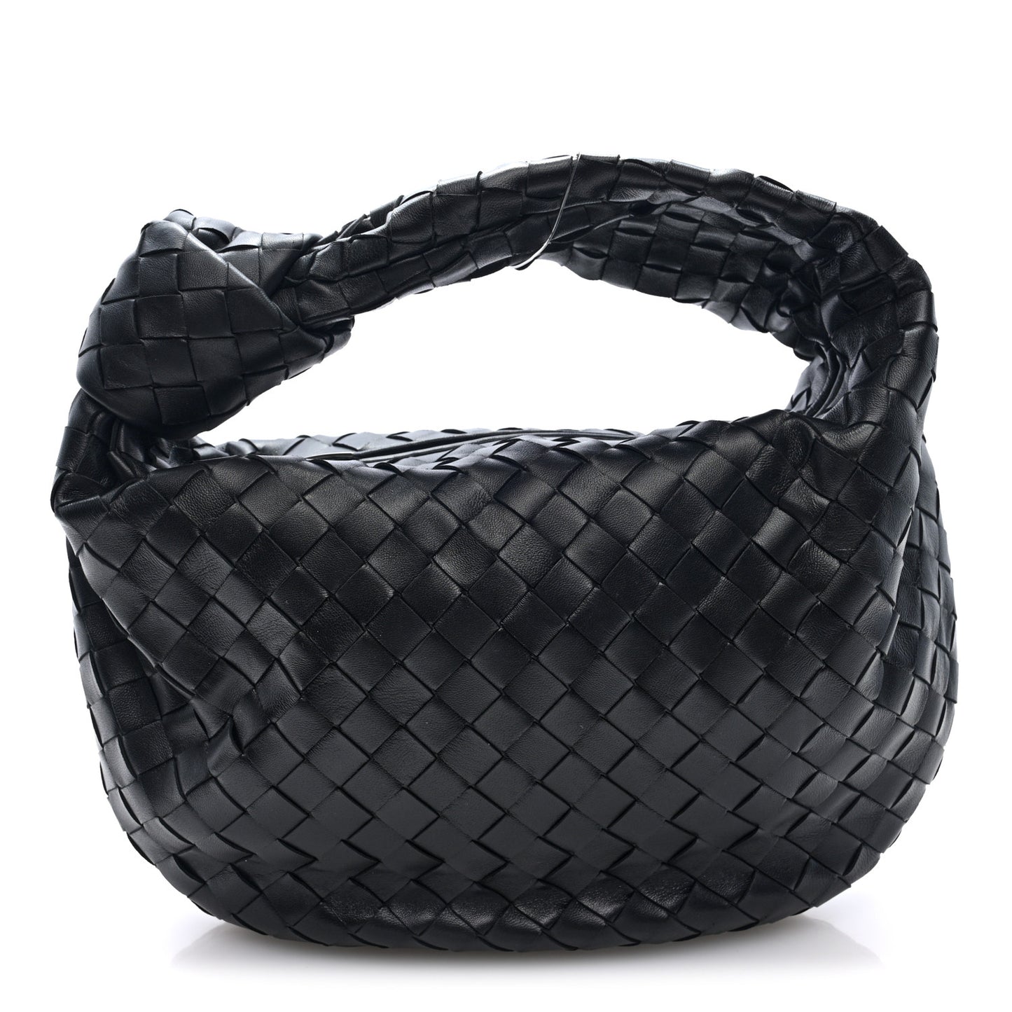 Nappa Intrecciato Teen Jodie Hobo Black