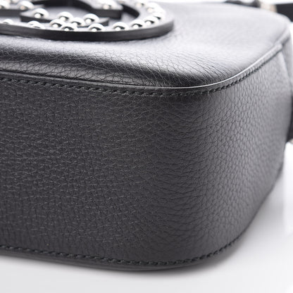 Gucci Pebbled Calfskin Studded Small Soho Disco Bag Black 9 of 9