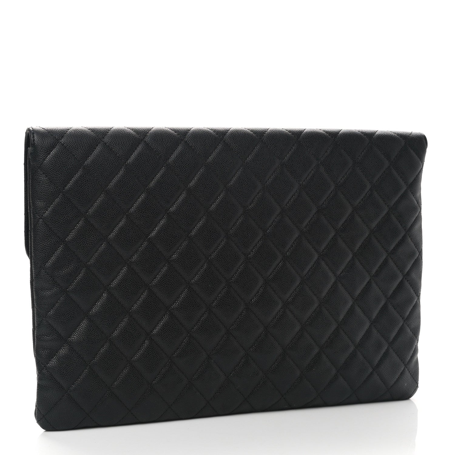 Chanel Caviar Quilted Large Golden Class Pouch Black 4 of 8