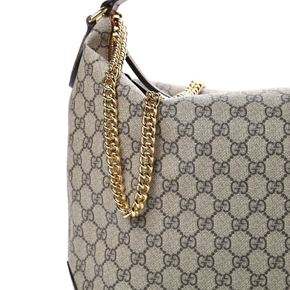 Gucci GG Supreme Monogram Large Linea A Hobo Light Brown 7 of 11