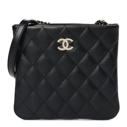 Chanel Lambskin Quilted Crossbody Bag Black 1 of 9
