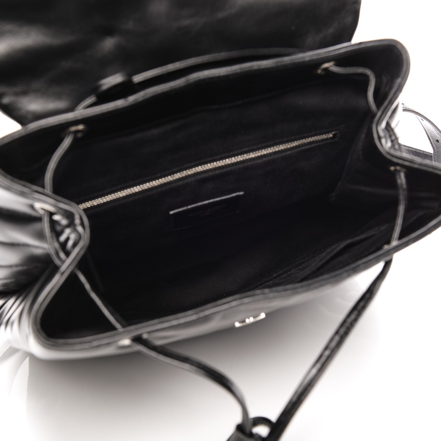 Saint Laurent Calfskin Y Quilted Monogram Medium Loulou Backpack Black 5 of 7