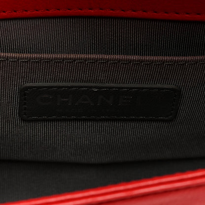 Chanel Calfskin Double Stitch Small Boy Flap Red 6 of 9