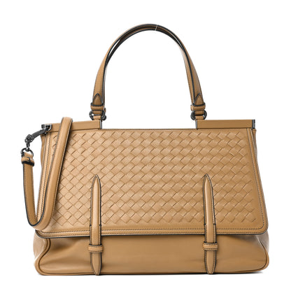 Bottega Veneta Nappa Intrecciato Top Handle Tote Camel 1 of 8