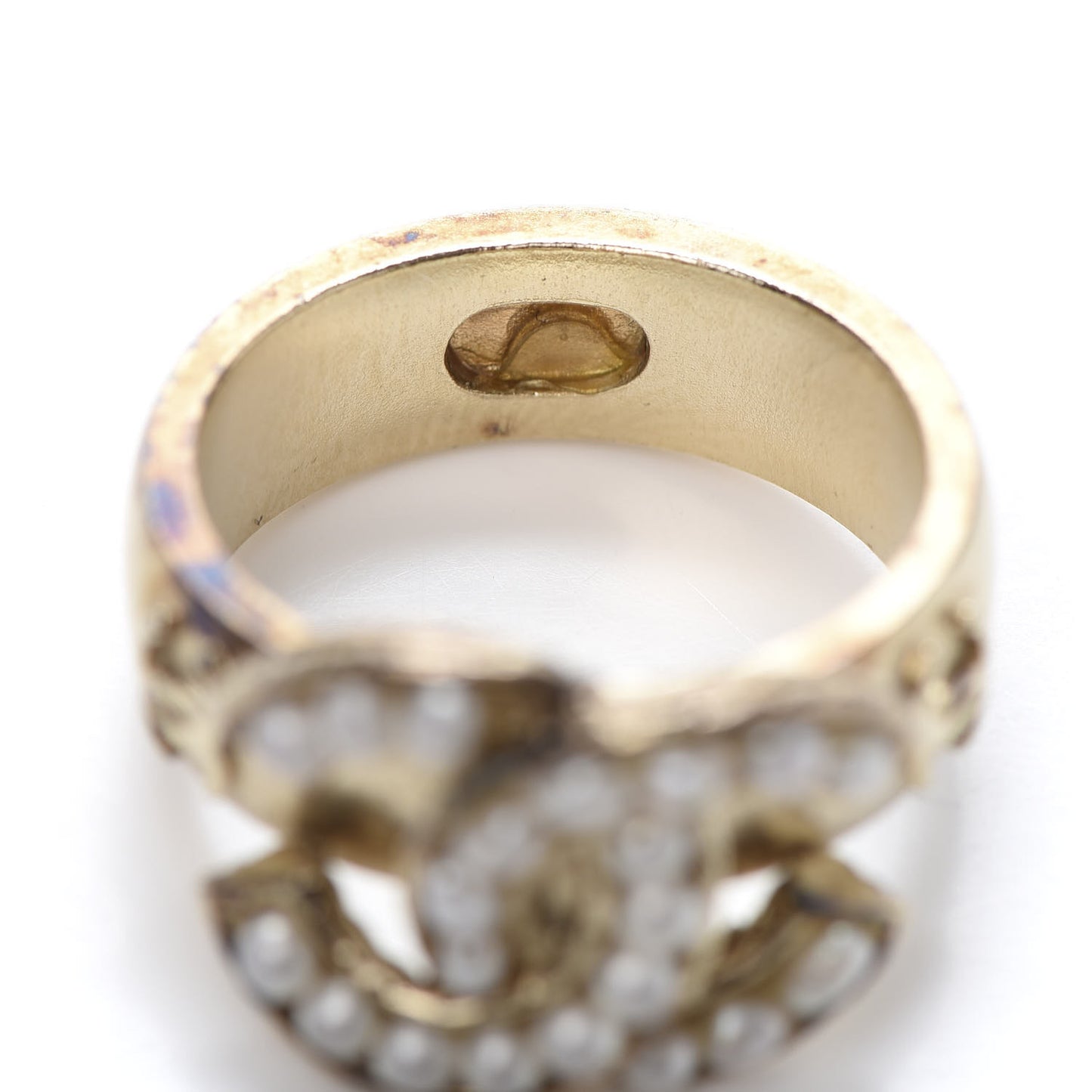 Pearl CC Ring 51 Gold