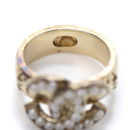 Chanel Pearl CC Ring 51 Gold 6 of 6