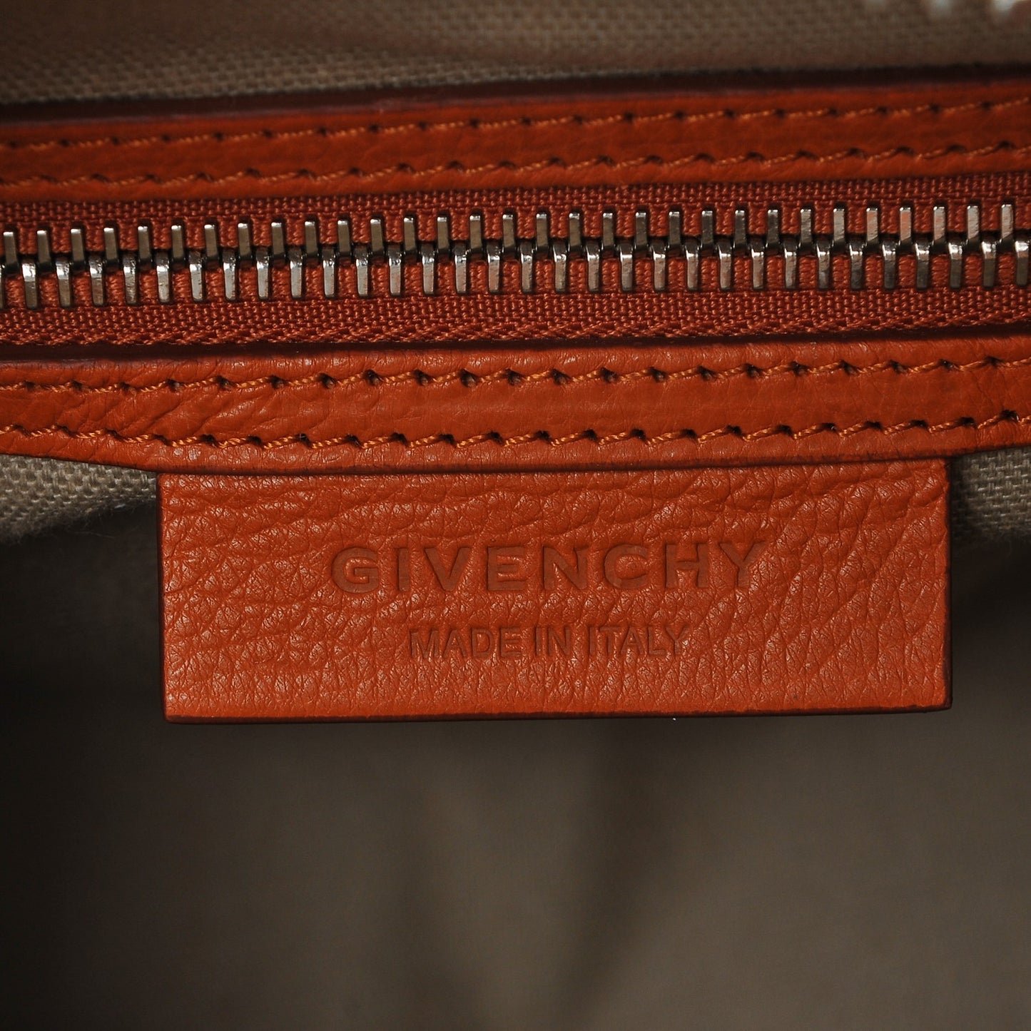 Sugar Goatskin Mini Antigona Rust